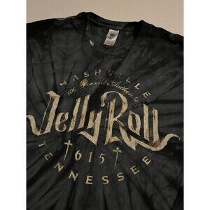 Jelly Roll Nashville Tennessee Cross Christian Tie Dye T-Shirt XL Music Album